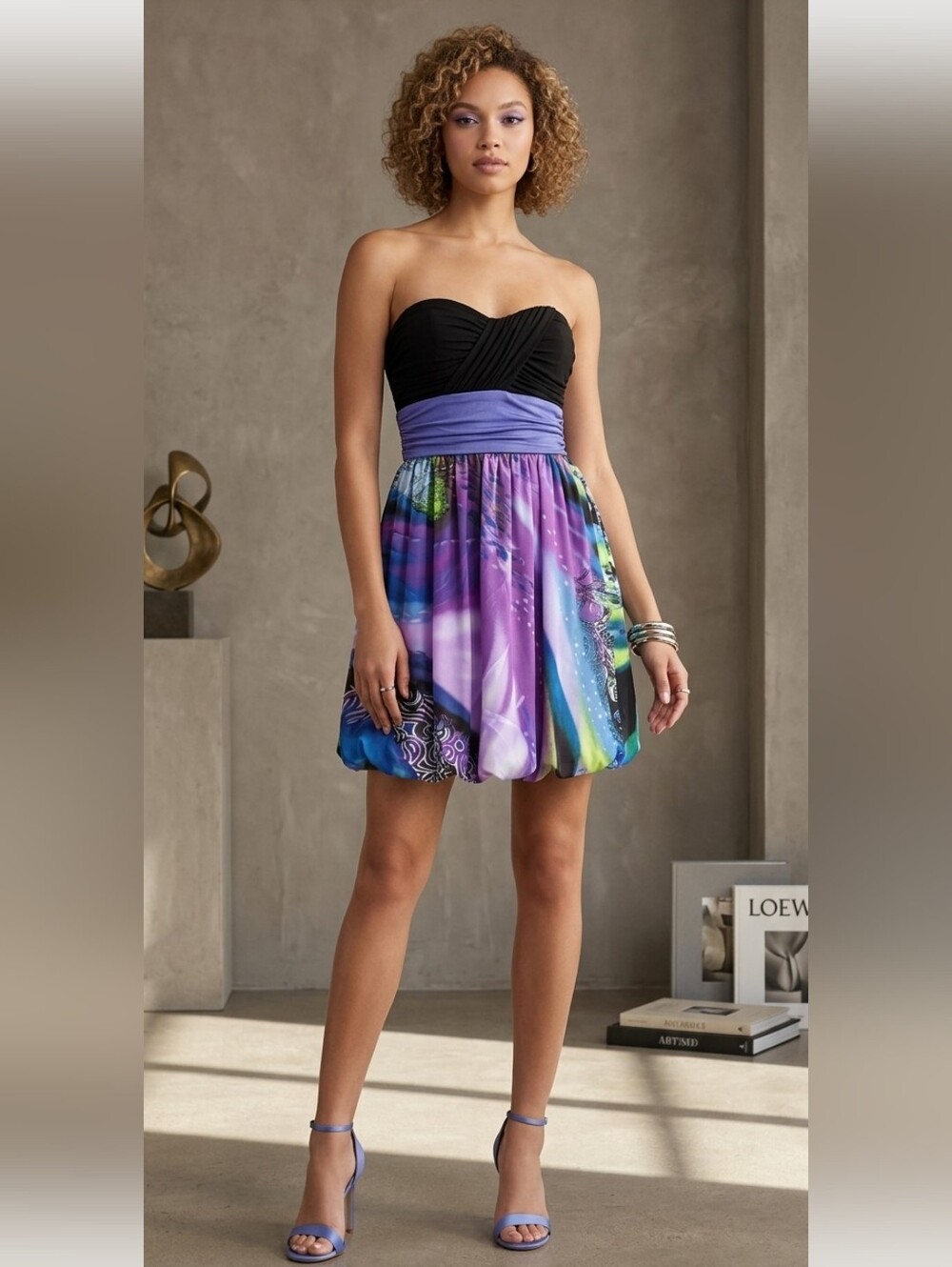 I.N. San Francisco Strapless Bubble Skirt Jr's 9